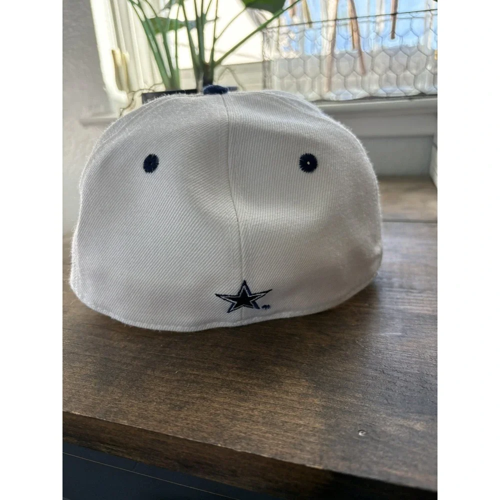 Vintage 1990s Dallas Cowboys Hat Cap ANNCO Script Fitted Size 7 Brand New